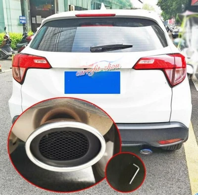 For Honda HR-V 2016-22 Stainless Steel Rear Exhaust Muffler Tip End Pipe Silver Foto 1 de 4