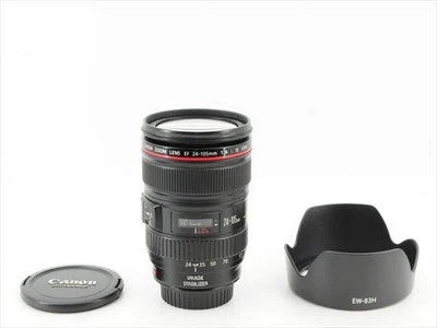 Canon EF 24-105mm F/4 L IS USM Lens + Hood Near Mint From Japan #24646E - Image 1 of 4
