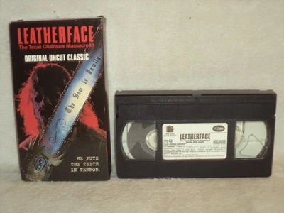 Leatherface The Texas Chainsaw Massacre 3 VHS 1996 New Line Home Video Release  - Image 1 of 4