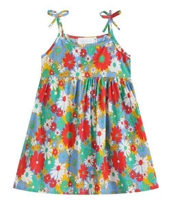 Tutu and Lulu Red & Blue Big Floral Shoulder-Tie Shift Dress (5-6Year Old) - Picture 1 of 1