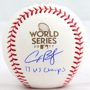 Alex Bregman Autographed Rawlings OML 2017 WS Baseball w/insc.- Beckett W Holo - Picture 1 of 7