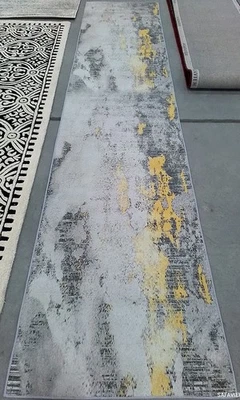 Серый/золотой 2'-6" x 12'-0" дефект в ковер, снижение цены 1172778339 TAC803F-212 - Изображение 1 из 4