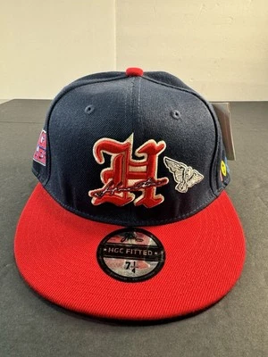 Gorra de béisbol ajustada de la Liga Negra Houston Black Eagles para hombre 7 1/4 NUEVA CON ETIQUETAS Foto 1 de 4