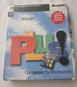 NEW Sealed Microsoft Plus 95 Companion for Windows 95 With CD Key Box CD Version - Picture 1 of 2