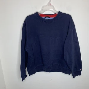 Sudadera Vintage Tommy Hilfiger Golf Para Hombre XL Azul Marino Mangas Largas Cuello Redondo - Imagen 1 de 10