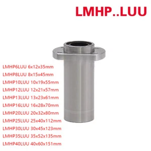 1Pcs LMHP6LUU -LMHP40LUU Guide Oval Flange Linear Bearings Linear Motion Bearing - Picture 1 of 6