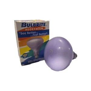 BULBRITE NEODYMIUM 100W FLOOD R40 FULL SPECTRUM - Picture 1 of 9