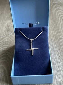 Newbridge Silverware St. Brigid’s Cross CZ Pendant Necklace New - Picture 1 of 9