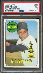 1969 Topps #630 Bobby Bonds PSA 7 (RC) Giants *INVAJ3229 - Picture 1 of 2