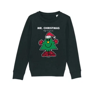 Mr Men Sweatshirt Mr. Christmas Long Sleeve Kids Unisex Jumper Pullover - Picture 1 of 16