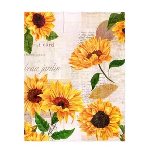 60 x 80 Inch Sunflowers Super Soft Throw Blanket for Bed Sofa Lightweight Bla... - Picture 1 of 5