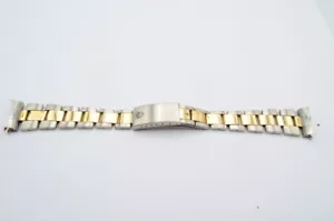 Rolex Oyster Steel/Gold Bracelet 7835 Folded 18mm Vintage Rare Top - Picture 1 of 2
