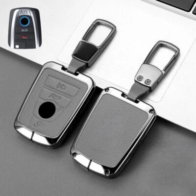 Zinc Alloy Leather Car Remote Smart Key Case Cover Holder For BMW i3 i8 Series Foto 1 de 4