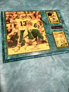 Miami Dolphin dan Marino Plaque with Rookie card 12x15 - Picture 1 of 4