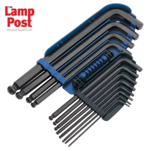 Draper Expert 08381 AF Hex Allen Key Set Ball End Imperial Allan Keys 12 Piece - Picture 1 of 2