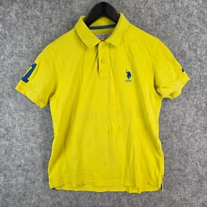 US Polo Assn Shirt Mens Small Yellow #1 Polo Short Sleeve Collared 11707 - Picture 1 of 12
