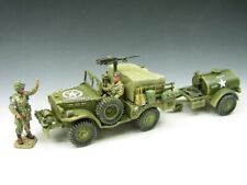 KING & COUNTRY DD049 1:30 SCALE WWII US ARMY 3/4 TON WEAPONS CARRIER AND TRAILER