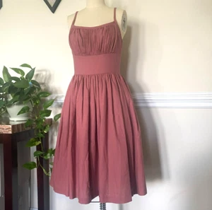 Hearts&Found, Antique Rose 100% Linen Dress, Small - Picture 1 of 4