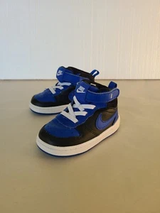 Nike Court Borough Mid 2 Td Trainers Black Game Royal Sz 6C DM8874-001 - Picture 1 of 12