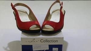 LUNAR *FLN 010 RD* RED WOMENS SANDALS UK 3 EU 36 - Picture 1 of 4