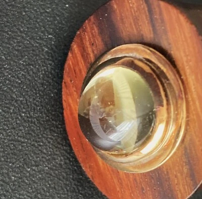 德国 Kabirski 木材和黄色黄水晶和 18k 电镀戒指/7 / 神奇 — 第 1/4 张图片