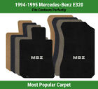 Lloyd Ultimat Front Carpet Mats for '94-95 Mercedes-Benz E320 w/MBZ Applique