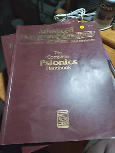 AD&D The Complete Psionic's Handbook 2nd Ed. SC TSR 2117 CR 1991 Great Condition - Picture 1 of 4