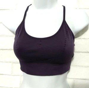 Pro-Fit Sports Bra Women's Size Med Purple Seamless Wireless Adjustable Straps - Picture 1 of 4
