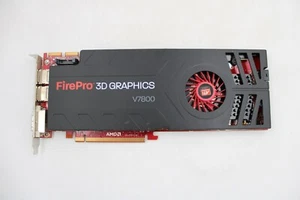 AMD ATI FirePro V7800 2GB 3D Graphics GDDR5 2x DP PCIe Graphics Video Card - Picture 1 of 3