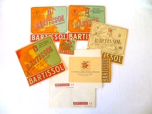 ANCIENNES PUBS BARTISSOL BANYULS DÉPLIANT ENVELOPPES ÉTIQUETTES - Photo 1/8