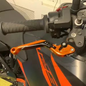 KTM 1290 Super Adventure R/S 2015-2024 | Set leva freno frizione arancione/nero - Foto 1 di 9