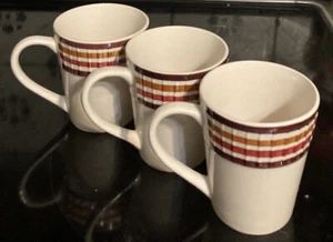 3er Set Vintage FLAIR Kaffeebecher weiß braun MCM - Bild 1 von 8
