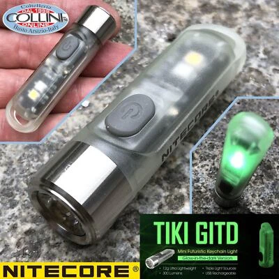 Nitecore - TIKI GITD - Llavero USB Recargable + UV - 300 Lúmenes y 71 Me... Foto 1 de 4