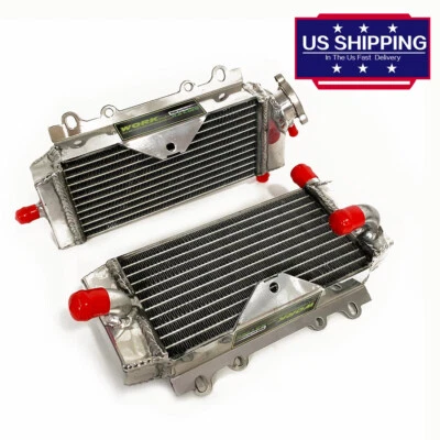 Radiador de alumínio para Kawasaki KX250F KXF250 KX 250 F 2004 2005/KXF 250 polido - Imagem 1 de 4