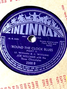 Joe Williams Three Chocolates - Round the Clock Blues Part I&II - Novelty Guitar - Picture 1 of 2