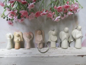 Handschmeichler Schlüsselanhänger Engel Speckstein Taschenstein Glücksbringer - Bild 1 von 2