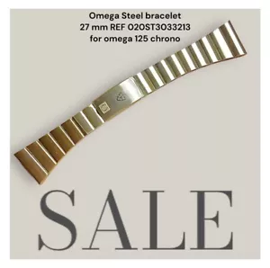 Omega Steel bracelet 27 mm REF 020ST3033213 for omega 125 chrono - Imagen 1 de 4