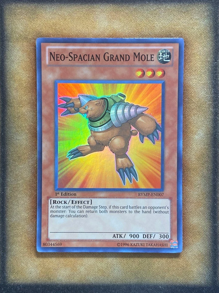 Yugioh Neo-Spacian Grand Mole RYMP-EN007 超级罕见 第 1 版 LP — 第 1/1 张图片