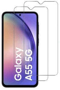 Schutzglas für Samsung Galaxy A55 5G Displayschutz Glasfolie 9H Hartglas 2 Stück - Zdjęcie 1 z 6