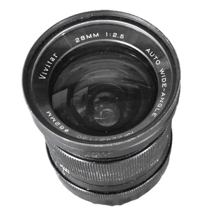 Vivitar Auto Wide-Angle 28mm 1:2.5 Lens Auto Vintage - Picture 1 of 3