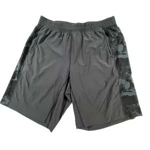 Lululemon Athletic Drawstring Linerless Shorts Black Camo Men’s Sz XL - Picture 1 of 7