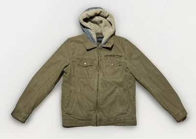 Guess Field Cargo Military Jacket Coat With Removeable Hood Men's Size Medium - Image 1 of 4