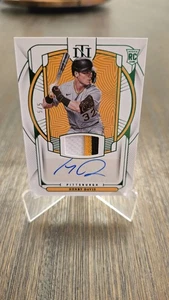 2023 Panini National Treasures RC Patch Auto Emerald Henry Davis 5/5 Pittsburgh - Picture 1 of 2