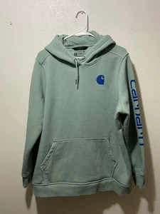 Carhartt Damen Relax Fit Carhartt Hoodie 2x sea foam green - Bild 1 von 12