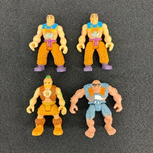 Y2K Lot of 4 Fisher Price Imaginext Caveman Action Figure Shreds the Raptor 2004 - Picture 1 of 6