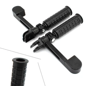 Motorcycle Foot Pegs Footrest Black For Harley Softtail fxlr fxlrs fxst fxbr - Picture 1 of 9