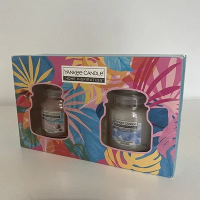 Yankee Candle Home Inspiration Gift Set Candle Small Jar Twin Pack Brand New Box - Image 1 of 4