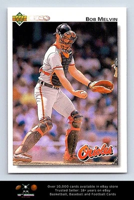 1992 Upper Deck BASEBALL #692 Bob Melvin - Image 1 of 2