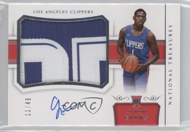 2017 National Treasures Horizontal /49 Jawun Evans #137 RPA Rookie Patch Auto RC - Image 1 of 2