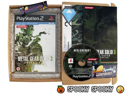 Metal Gear Solid 3 Snake Eater PS2 - UK PAL VGC CIB with Reg & Natural Disc - Image 1 of 4